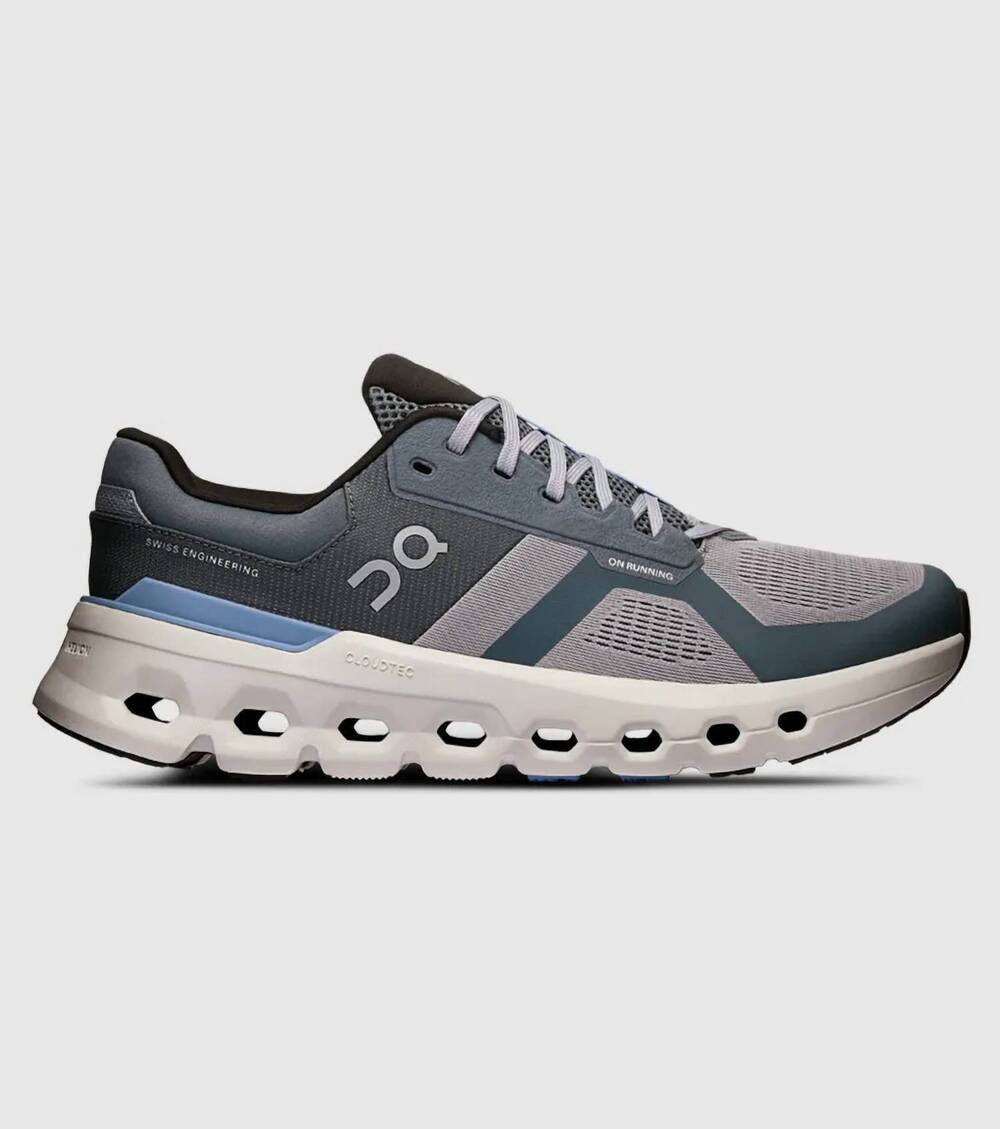 NEW ON men's cloudrunner 2 running shoes in alloy/chambrey